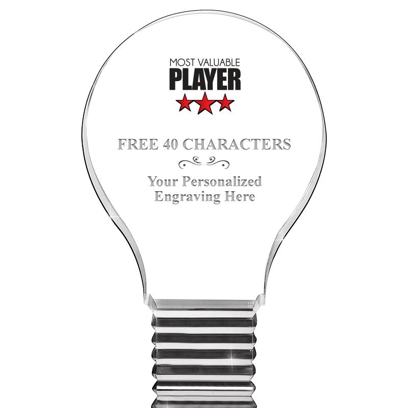 6" LIGHT BULB ACRYLIC