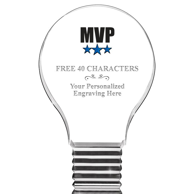 6" LIGHT BULB ACRYLIC