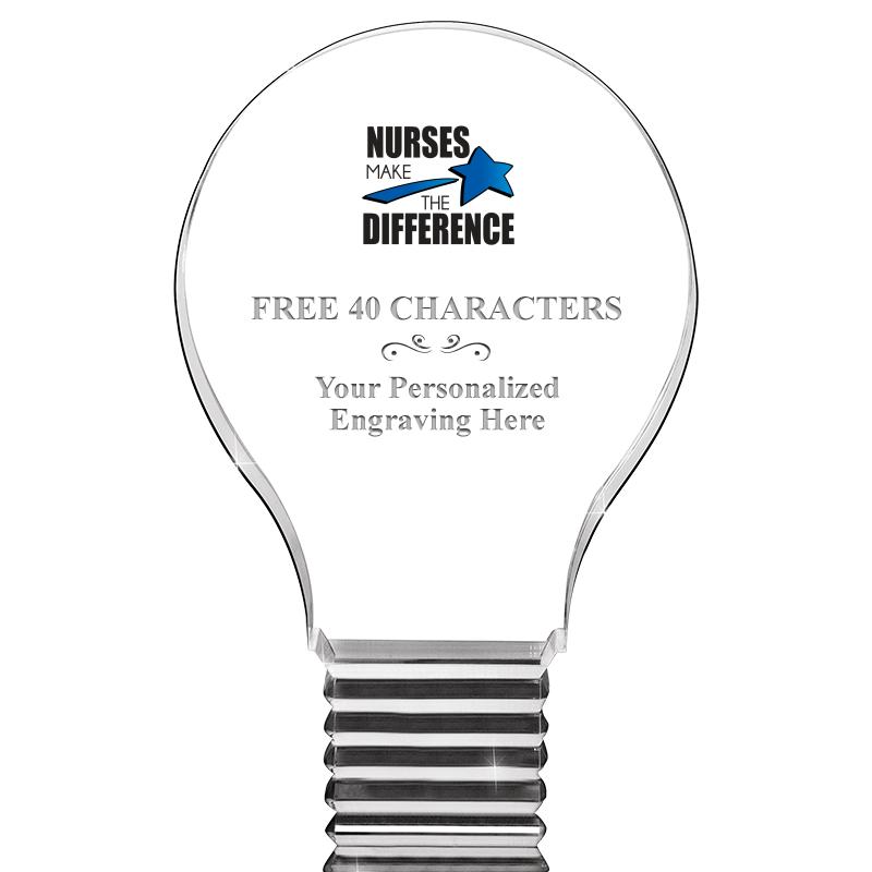 6" LIGHT BULB ACRYLIC