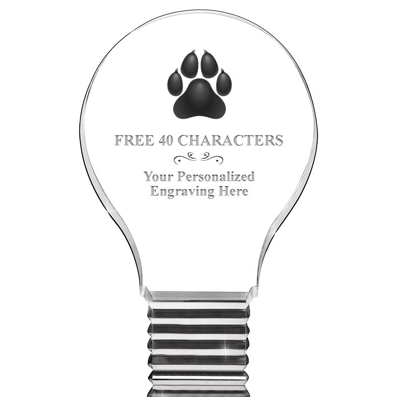 6" LIGHT BULB ACRYLIC