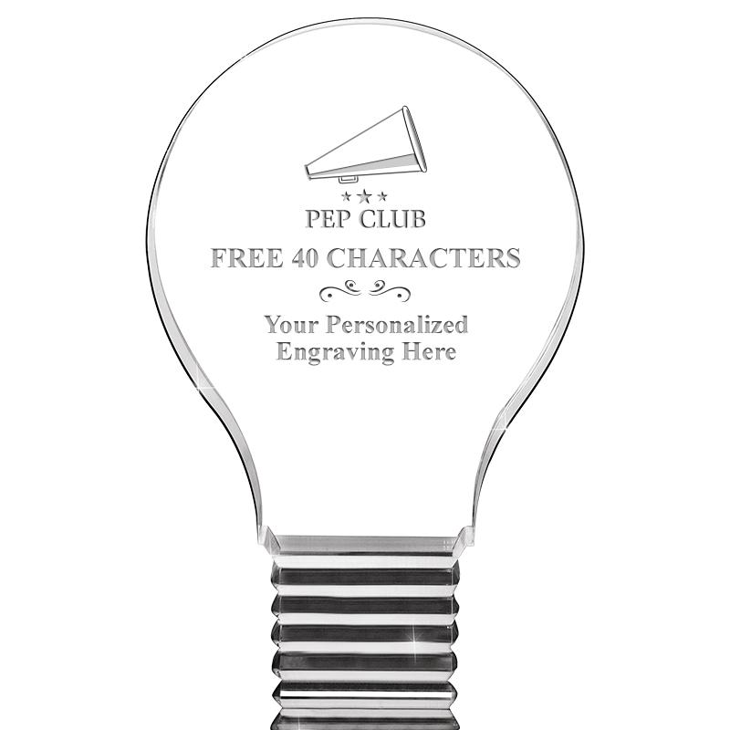 6" LIGHT BULB ACRYLIC