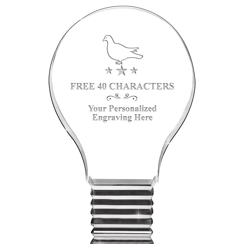 6" LIGHT BULB ACRYLIC