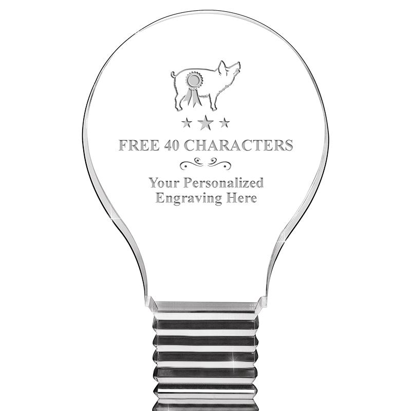 6" LIGHT BULB ACRYLIC