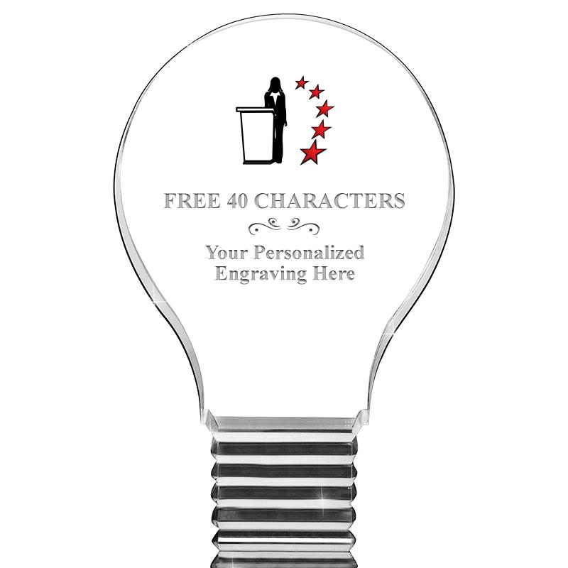 6" LIGHT BULB ACRYLIC