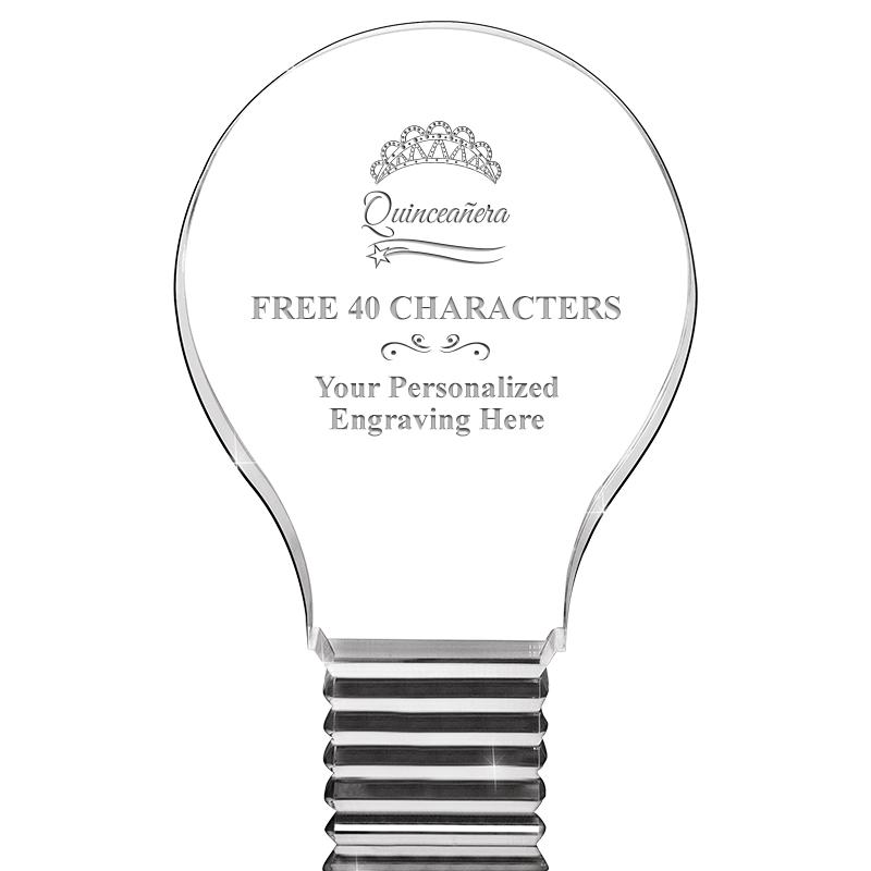 6" LIGHT BULB ACRYLIC