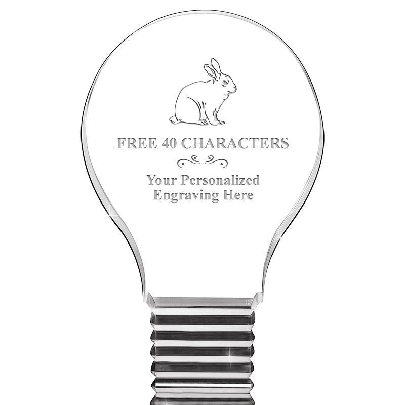 6" LIGHT BULB ACRYLIC