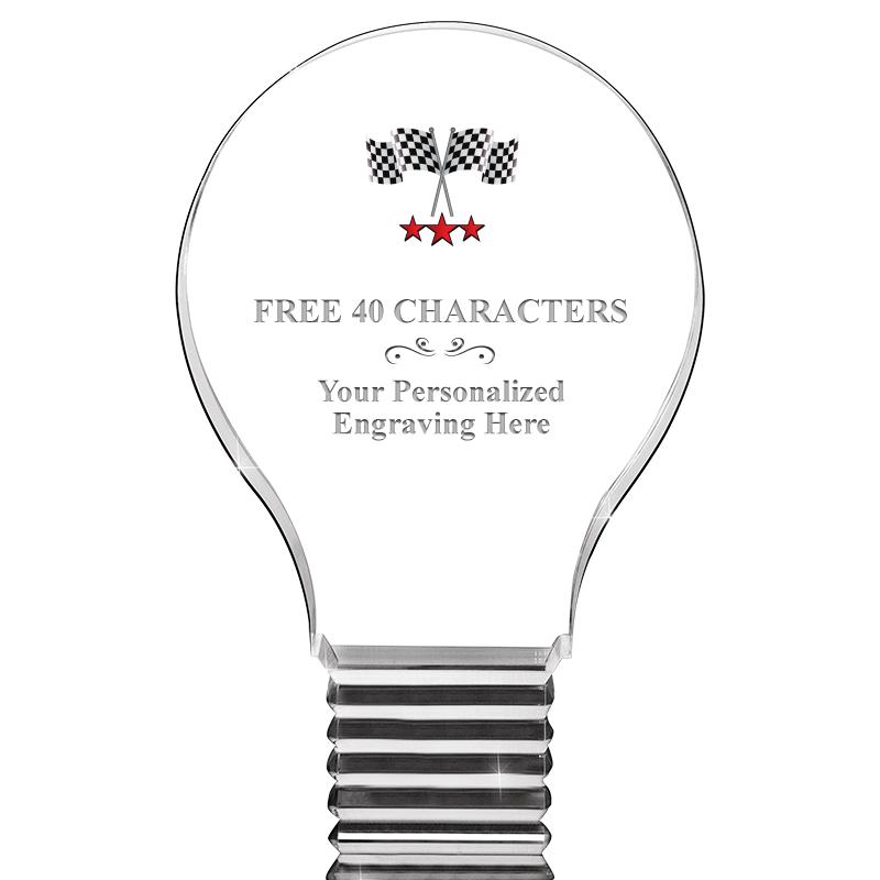 6" LIGHT BULB ACRYLIC