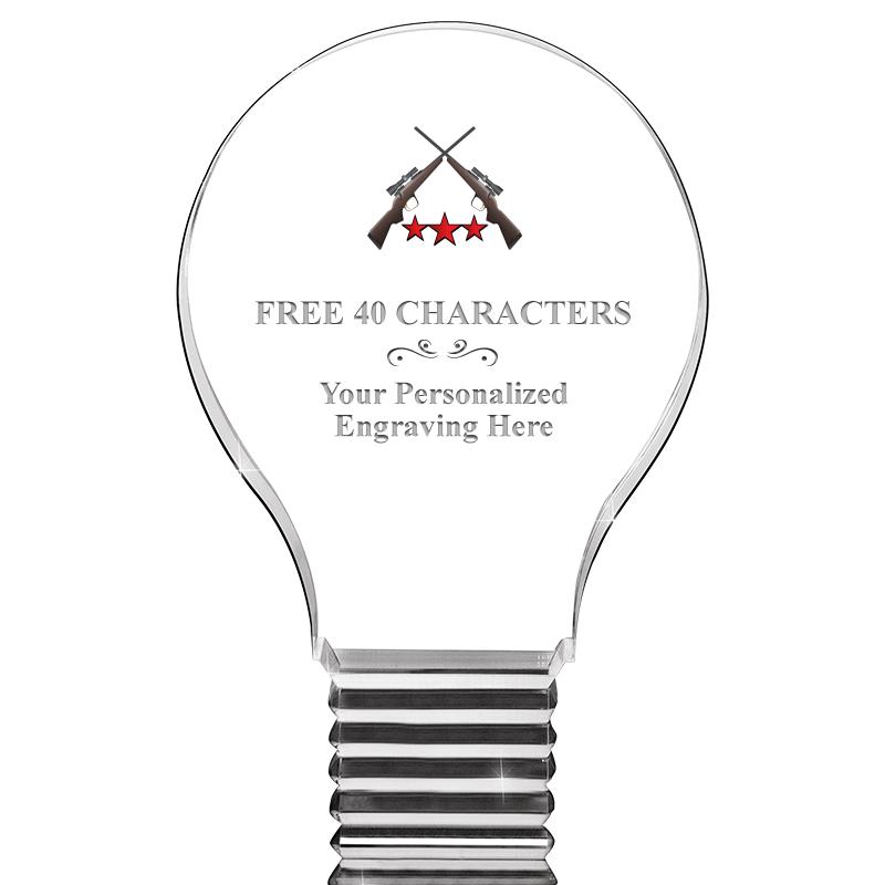 6" LIGHT BULB ACRYLIC