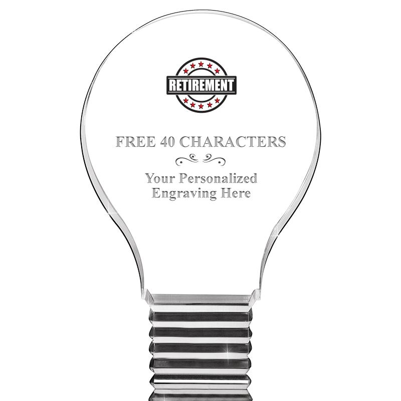 6" LIGHT BULB ACRYLIC