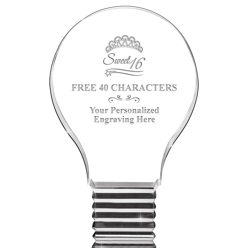 6" LIGHT BULB ACRYLIC