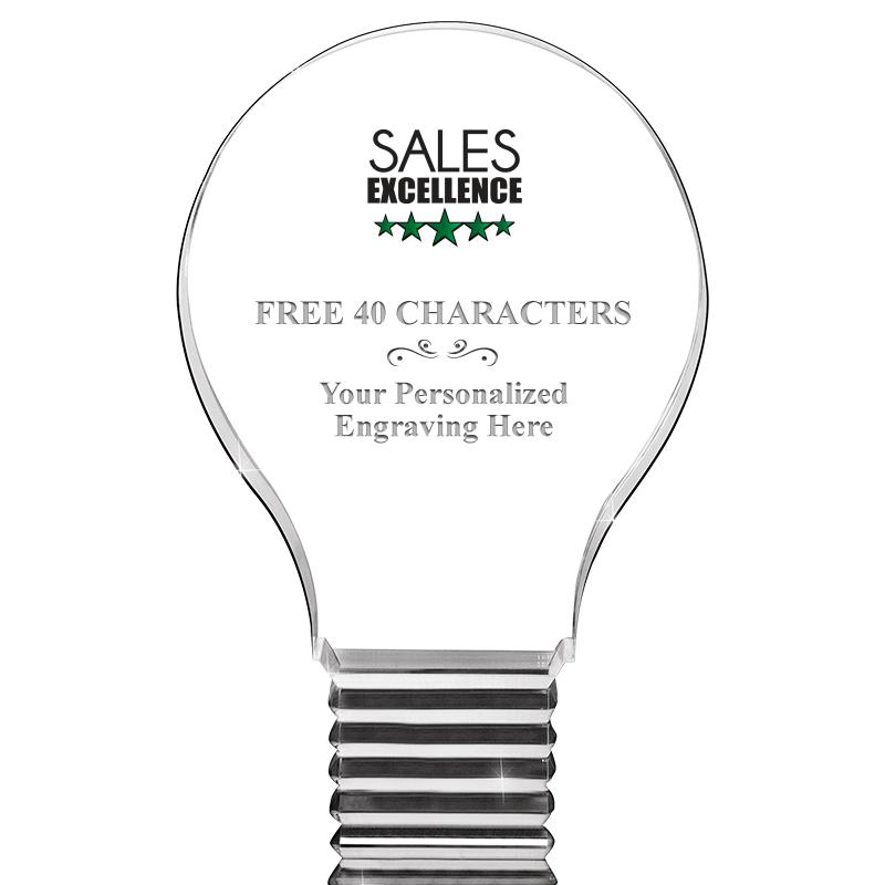 6" LIGHT BULB ACRYLIC