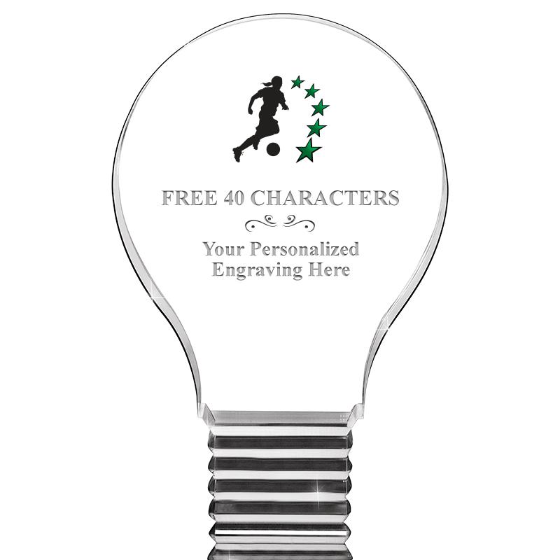 6" LIGHT BULB ACRYLIC