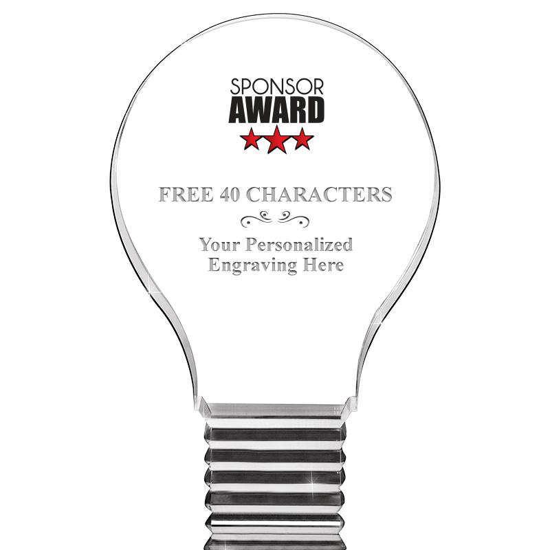 6" LIGHT BULB ACRYLIC