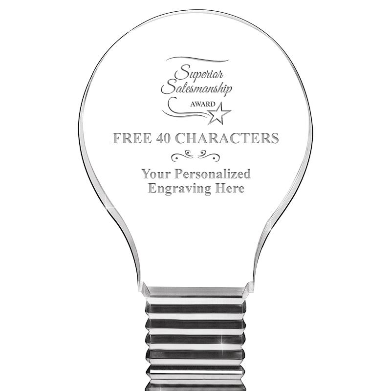 6" LIGHT BULB ACRYLIC