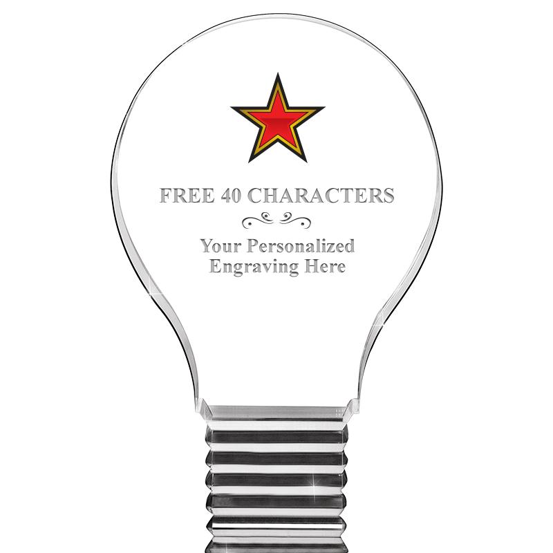 6" LIGHT BULB ACRYLIC