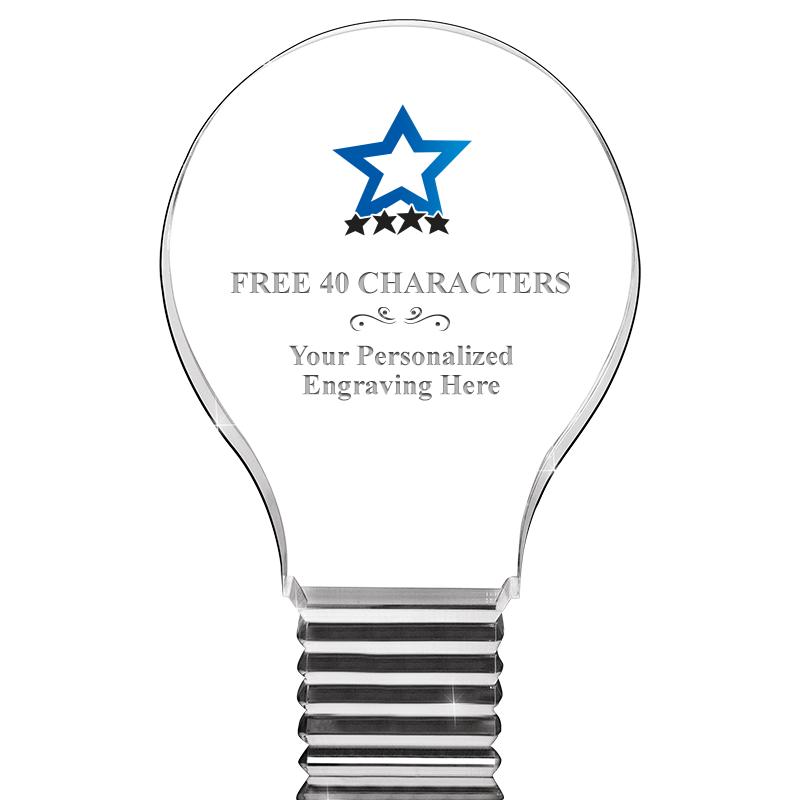 6" LIGHT BULB ACRYLIC