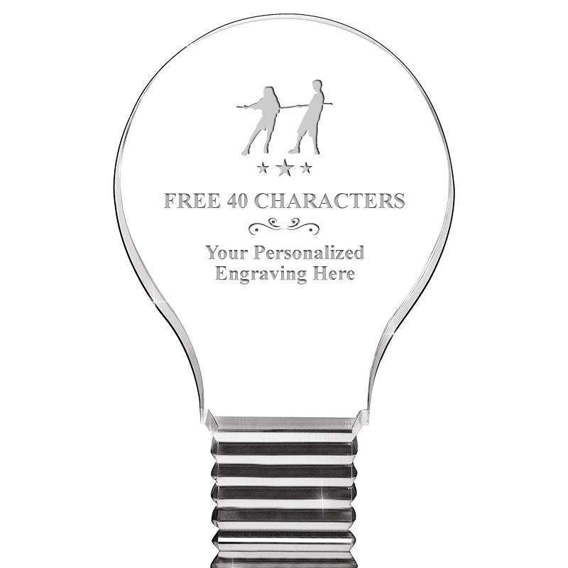 6" LIGHT BULB ACRYLIC