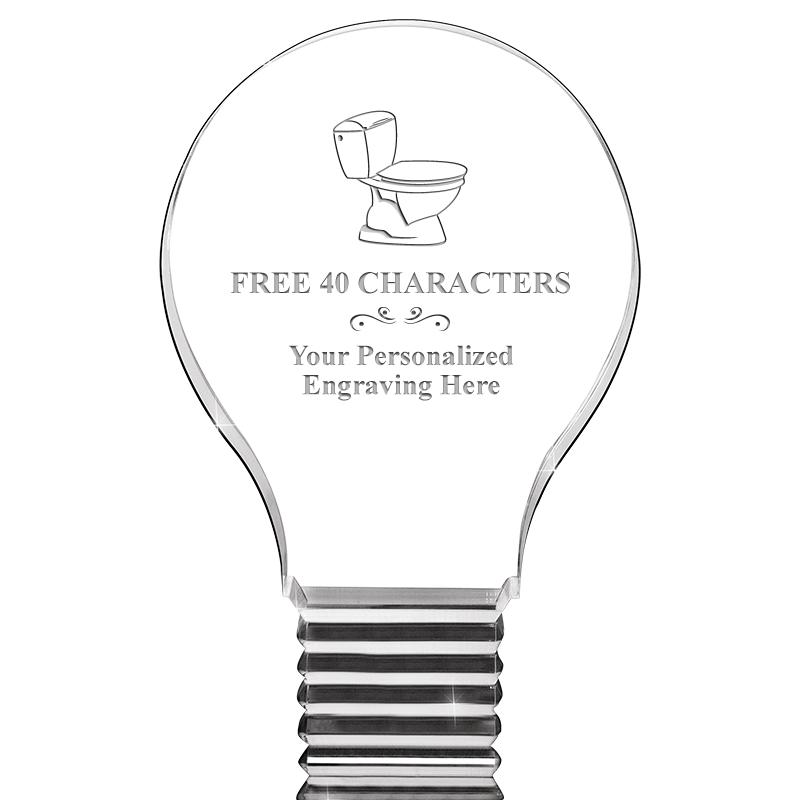 6" LIGHT BULB ACRYLIC