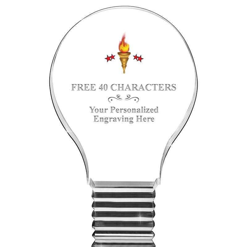 6" LIGHT BULB ACRYLIC