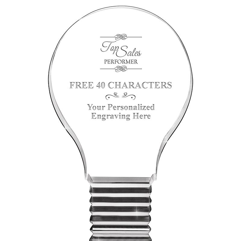 6" LIGHT BULB ACRYLIC