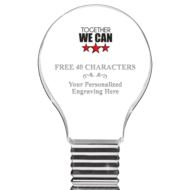 6" LIGHT BULB ACRYLIC