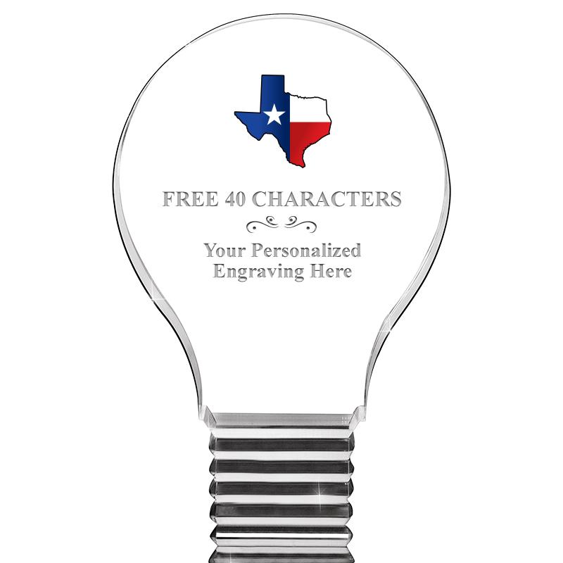 6" LIGHT BULB ACRYLIC