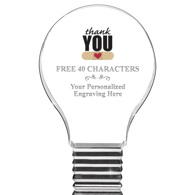 6" LIGHT BULB ACRYLIC