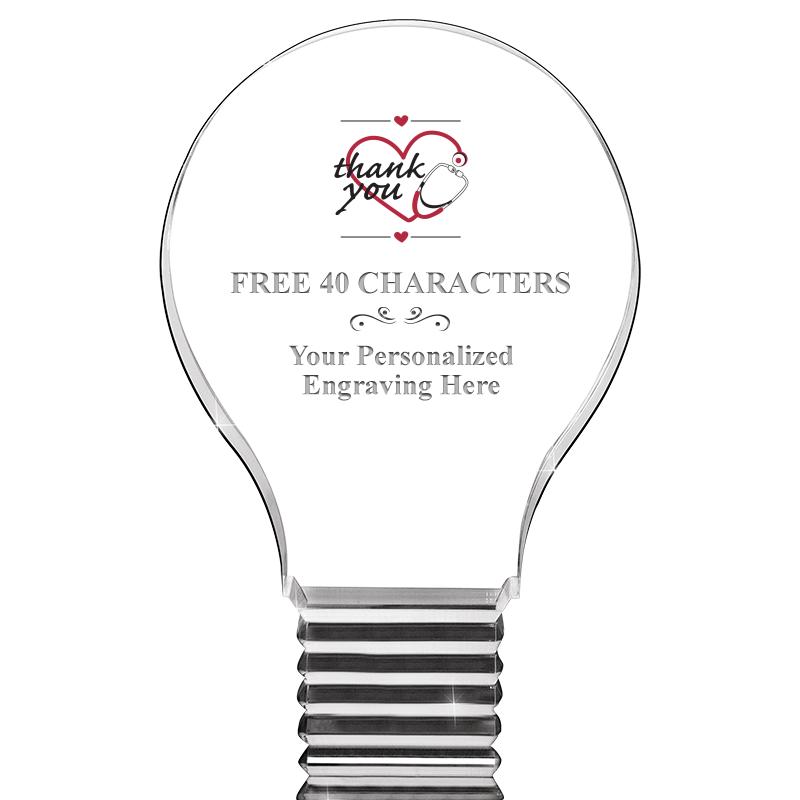 6" LIGHT BULB ACRYLIC