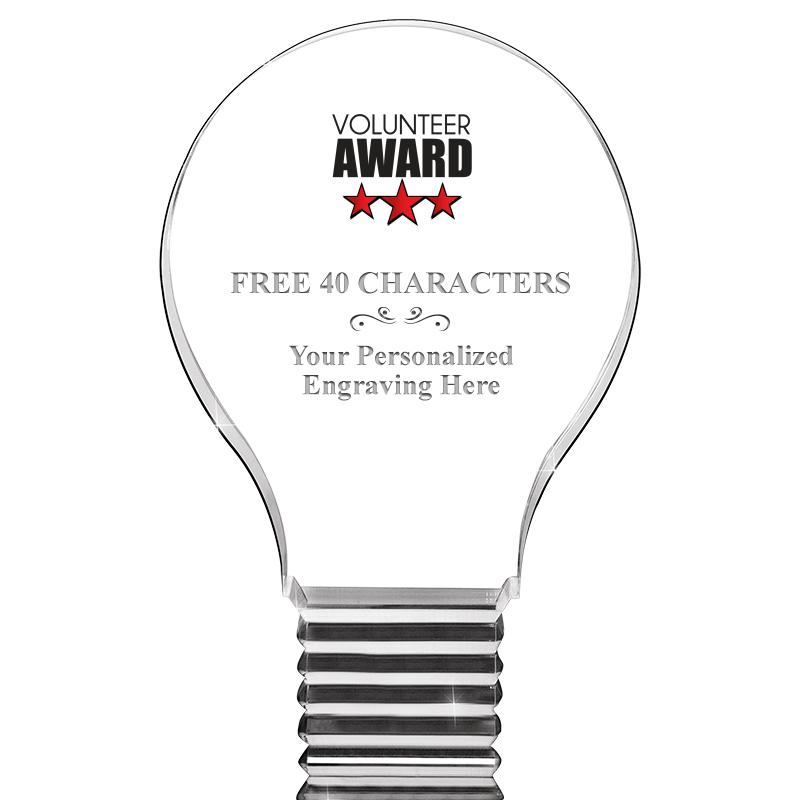 6" LIGHT BULB ACRYLIC