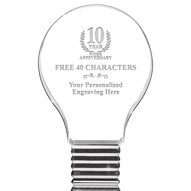 6" LIGHT BULB ACRYLIC