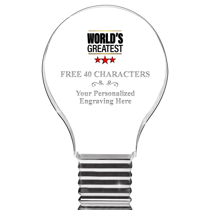 6" LIGHT BULB ACRYLIC