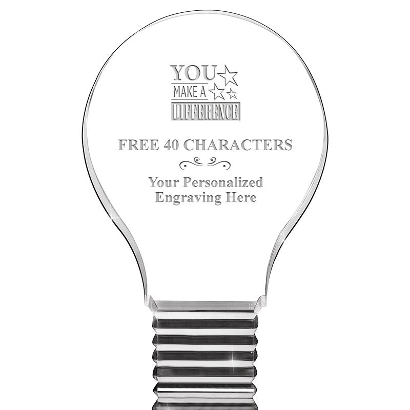 6" LIGHT BULB ACRYLIC