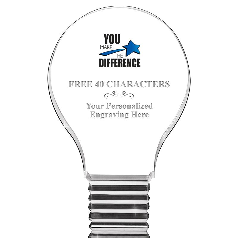 6" LIGHT BULB ACRYLIC