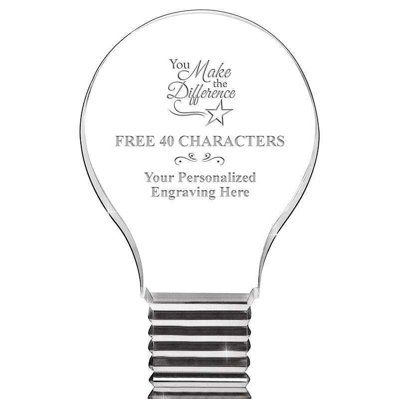 6" LIGHT BULB ACRYLIC