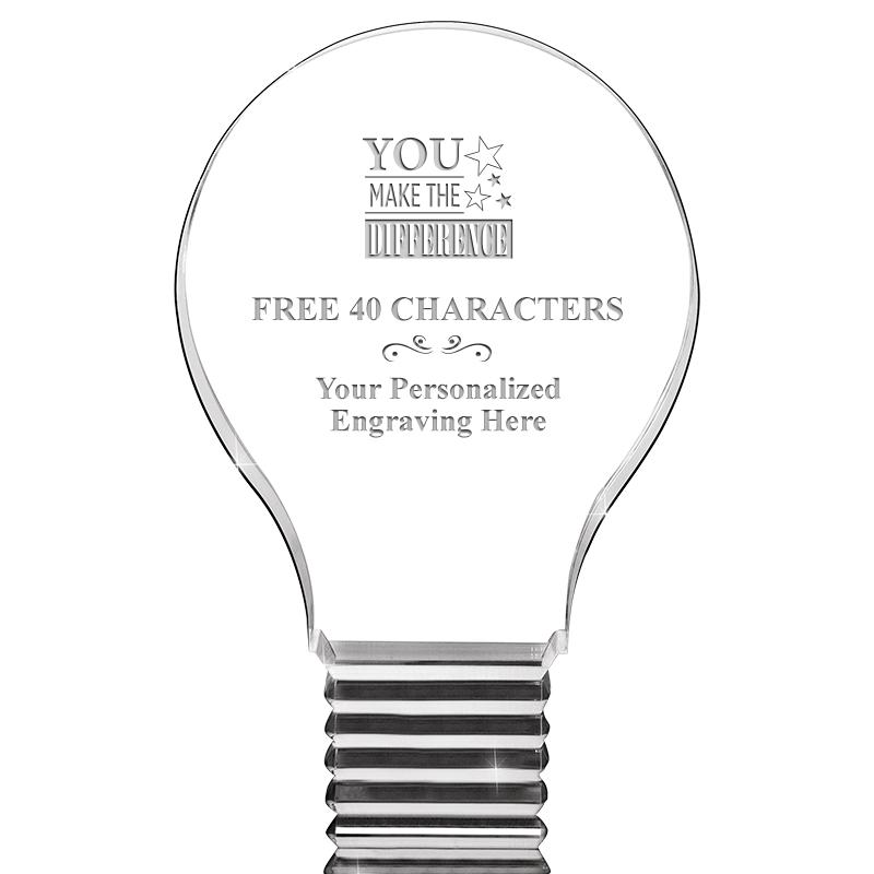 6" LIGHT BULB ACRYLIC