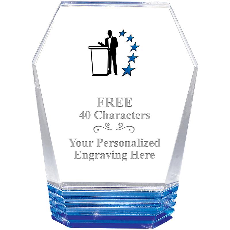 5" MONUMENT BLUE ROCKWELL ACRY