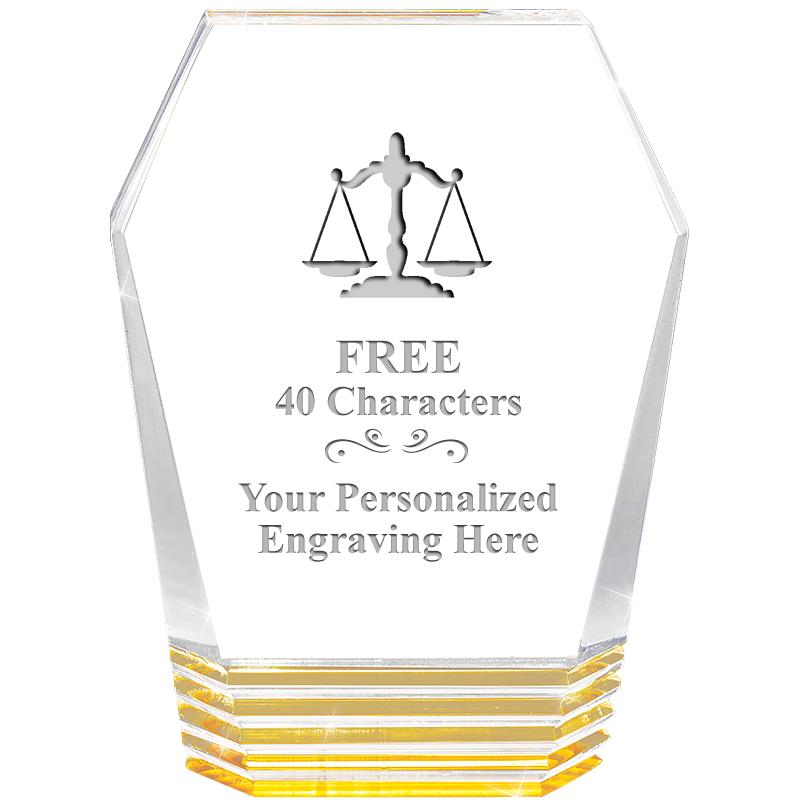 5" MONUMENT GOLD ROCKWELL ACRY