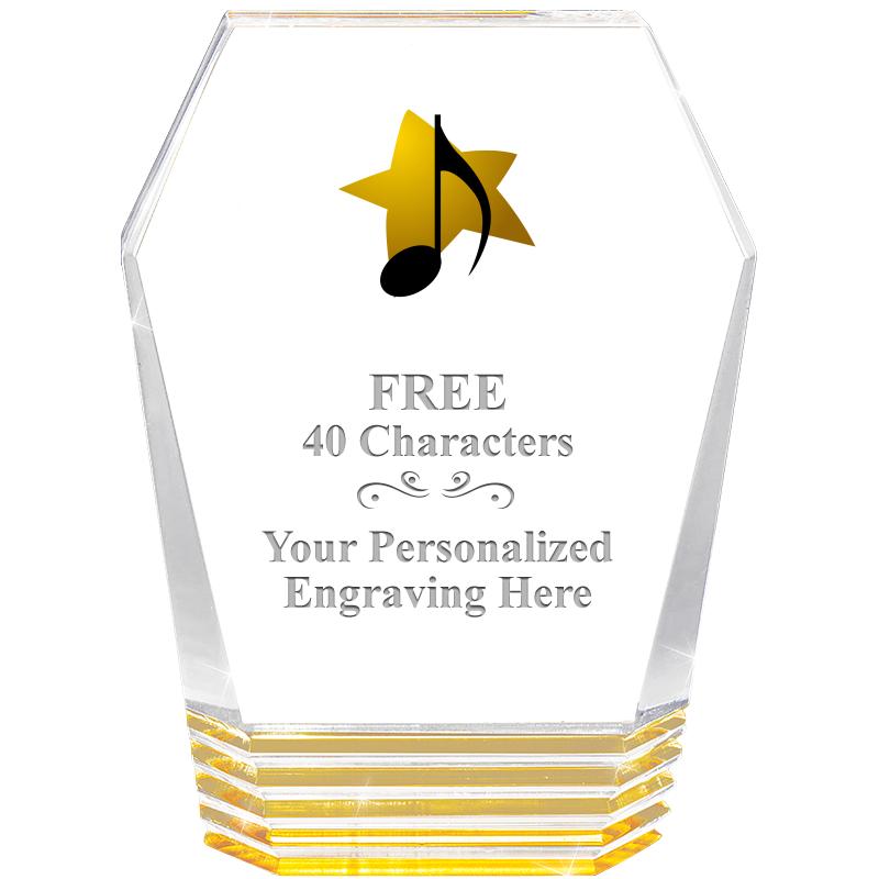 5" MONUMENT GOLD ROCKWELL ACRY