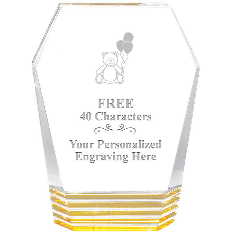 5" MONUMENT GOLD ROCKWELL ACRY