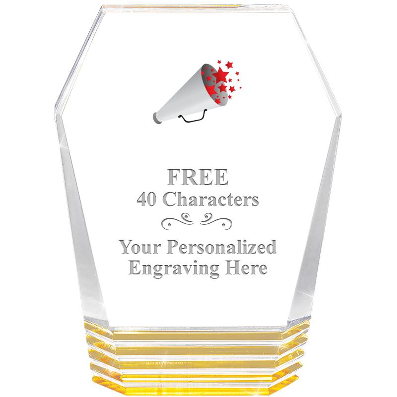 5" MONUMENT GOLD ROCKWELL ACRY