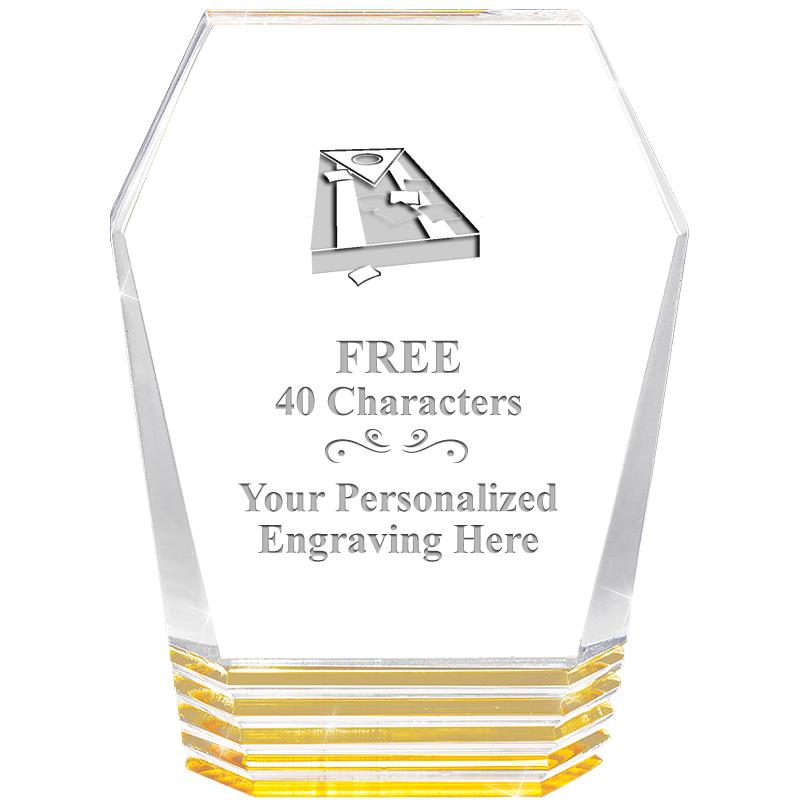 5" MONUMENT GOLD ROCKWELL ACRY