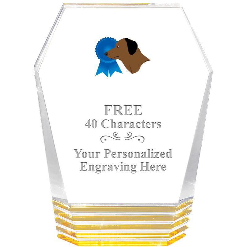 5" MONUMENT GOLD ROCKWELL ACRY