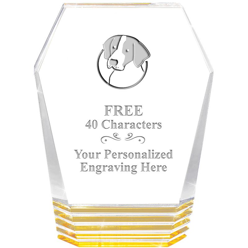 5" MONUMENT GOLD ROCKWELL ACRY