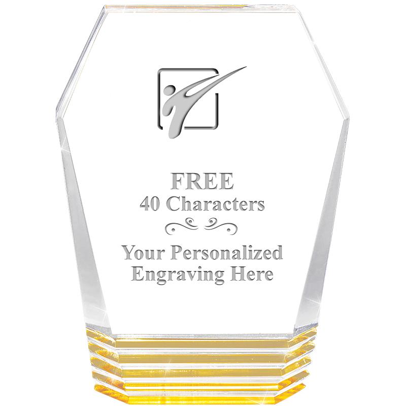 5" MONUMENT GOLD ROCKWELL ACRY