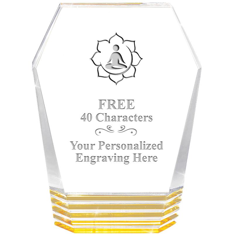 5" MONUMENT GOLD ROCKWELL ACRY