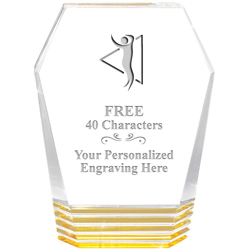 5" MONUMENT GOLD ROCKWELL ACRY