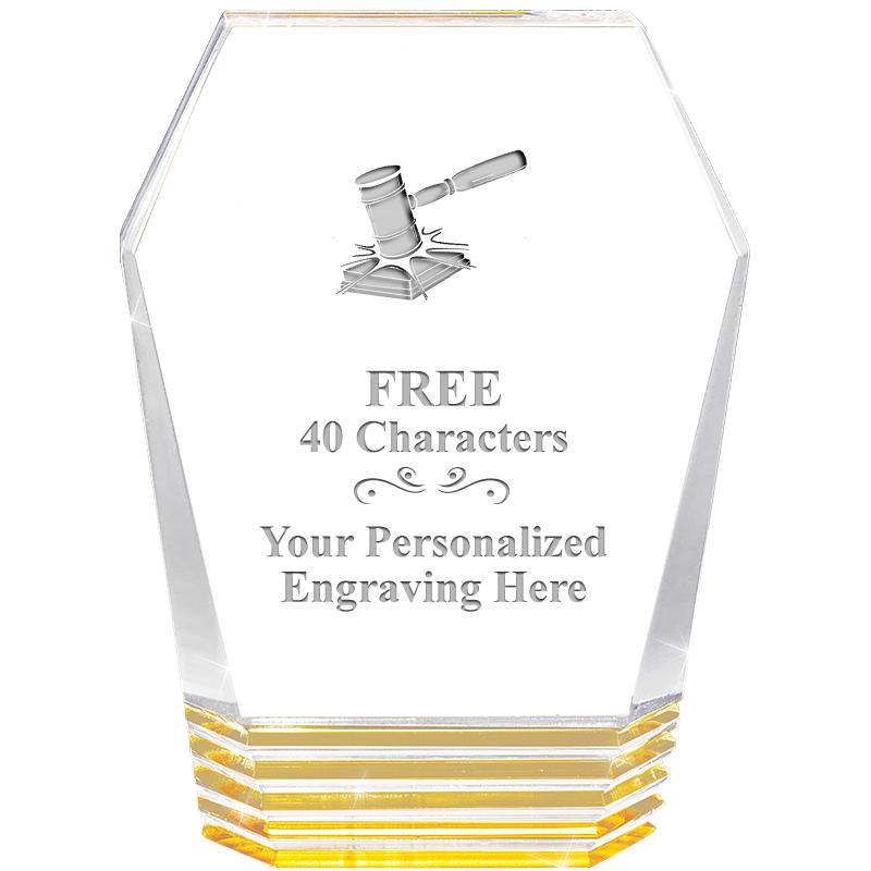 5" MONUMENT GOLD ROCKWELL ACRY