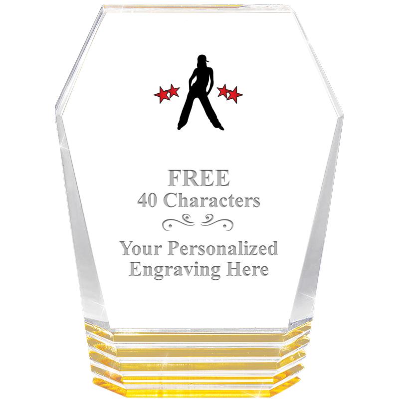 5" MONUMENT GOLD ROCKWELL ACRY