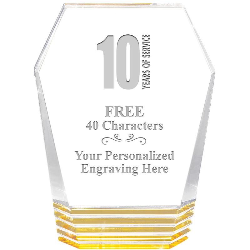 5" MONUMENT GOLD ROCKWELL ACRY