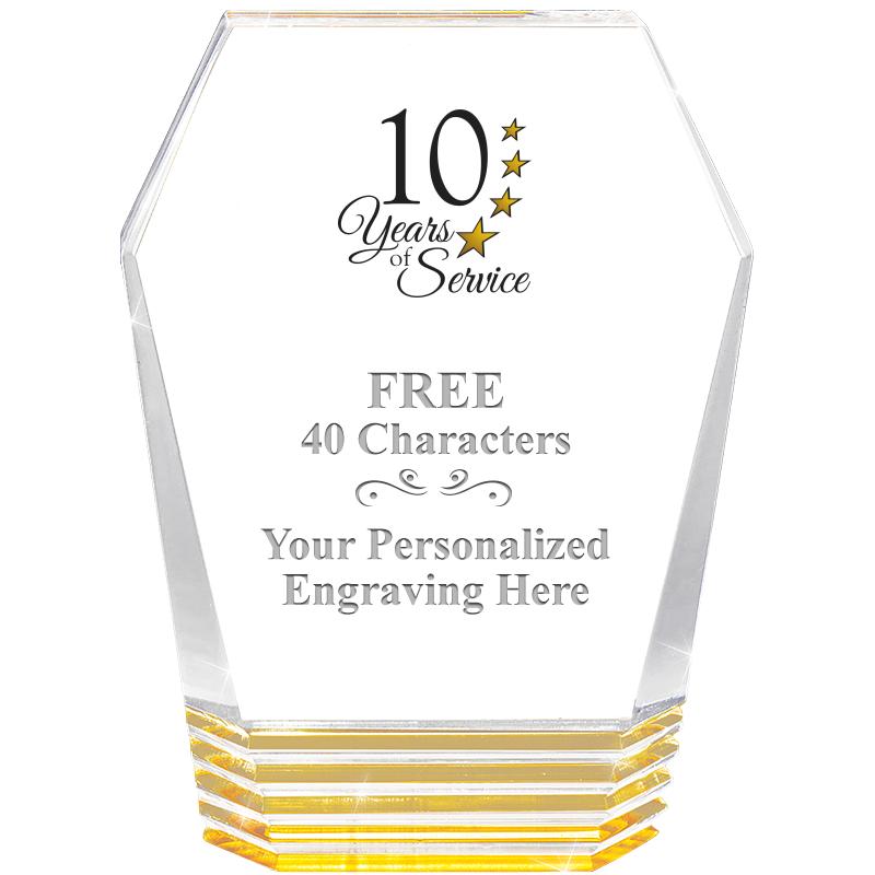 5" MONUMENT GOLD ROCKWELL ACRY